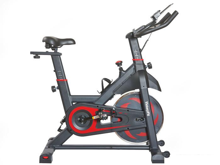 Велотренажер VictoryFit VF-S201 (черный/красный)- фото2