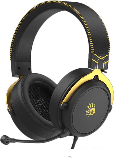Наушники A4Tech Bloody M590i (черный/желтый)- фото