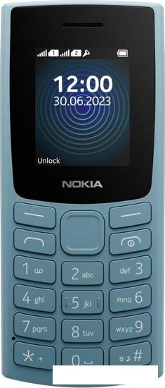 Кнопочный телефон Nokia 110 (2023) Dual SIM TA-1567 (небесно-голубой)- фото2