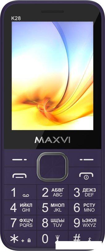 Телефон Maxvi K28 (фиолетовый)- фото2