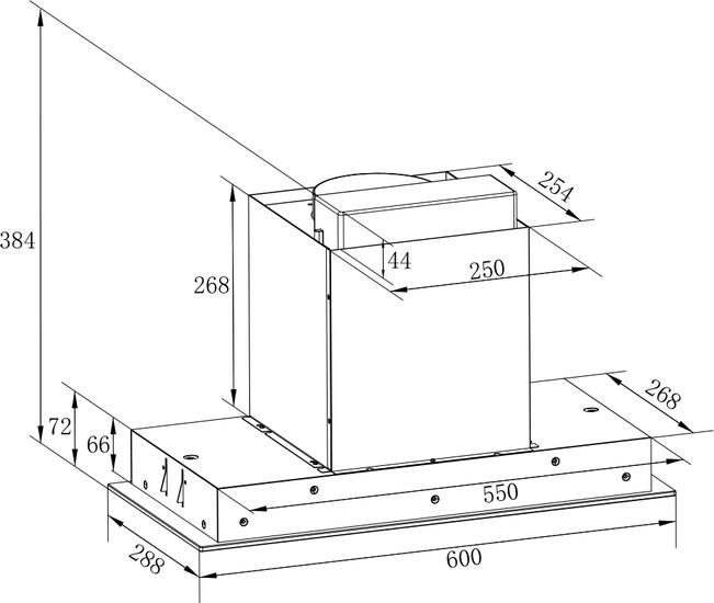 Кухонная вытяжка ZorG Nevada 1200 60 S-GC (белый)- фото3