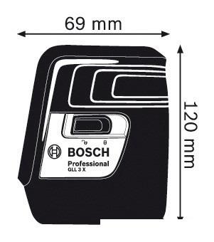 Лазерный нивелир Bosch GLL 3 X Professional [0601063CJ0]- фото2