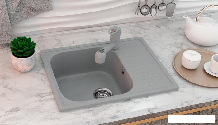 Кухонная мойка Ulgran U-202 (ультра-черный)- фото2