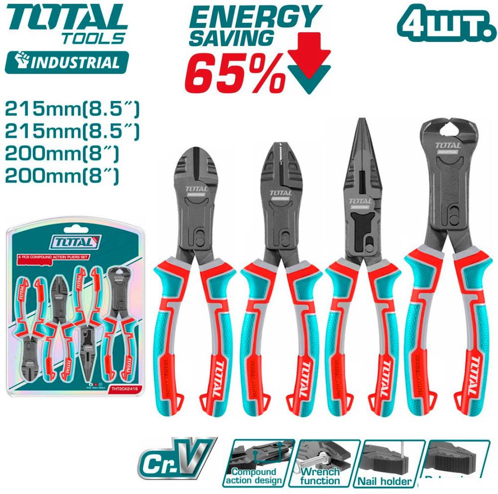 Набор пассатижей Total THT2CK241S (4 предмета)