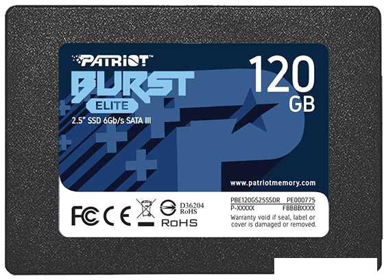 SSD Patriot Burst Elite 120GB PBE120GS25SSDR- фото