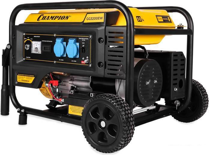 Бензиновый генератор Champion GG3200EW- фото2