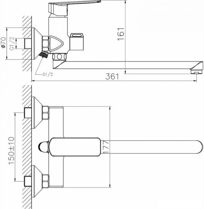 Смеситель Golden Fox St.James 10435-FOX- фото3