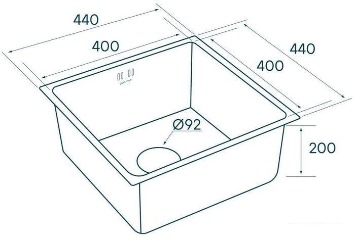 Кухонная мойка Paulmark Lassan PM304444-BS- фото4
