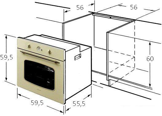 Электрический духовой шкаф Monsher MBO 65M90M3 DB IV- фото4