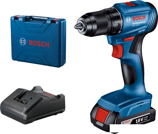 Дрель-шуруповерт Bosch GSR 185-LI Professional 06019K3001 (с 1-им АКБ, кейс)- фото