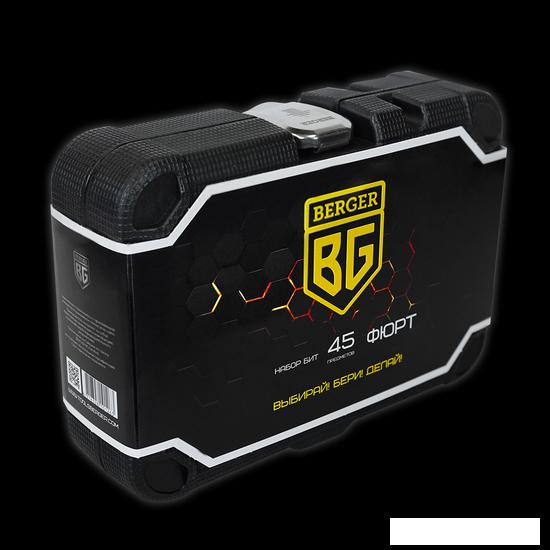 Набор отвертка с битами Berger BG2185 (45 предметов)- фото2