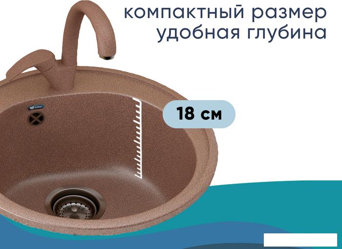 Кухонная мойка Ulgran U-101 (343 антрацит)- фото2