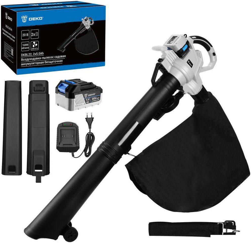 Колесная воздуходувка Deko DKBL22 085-2043 (с 2-мя АКБ)