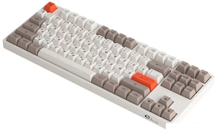 Клавиатура Akko 5087S White (Akko Cream Yellow V3)- фото4