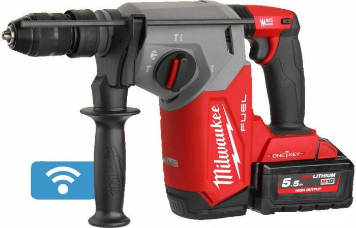 Перфоратор Milwaukee M18 FUEL M18ONEFHX-552X 4933478504 (с 2-мя АКБ, кейс)- фото3