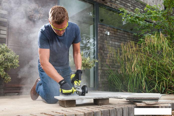 Угловая шлифмашина Ryobi R18AG7-140S- фото4