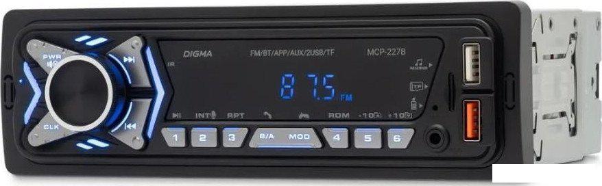 USB-магнитола Digma MCP-227B- фото2