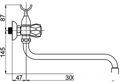 Смеситель Rubineta R-1 Globo (K)- фото3