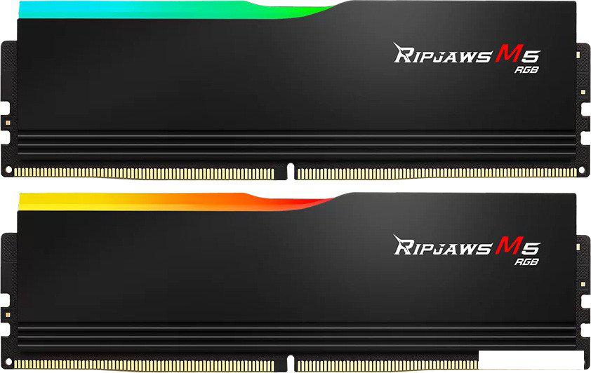 Оперативная память G.Skill Ripjaws M5 RGB 2x32ГБ DDR5 6400 МГц F5-6400J3239G32GX2-RM5RK- фото