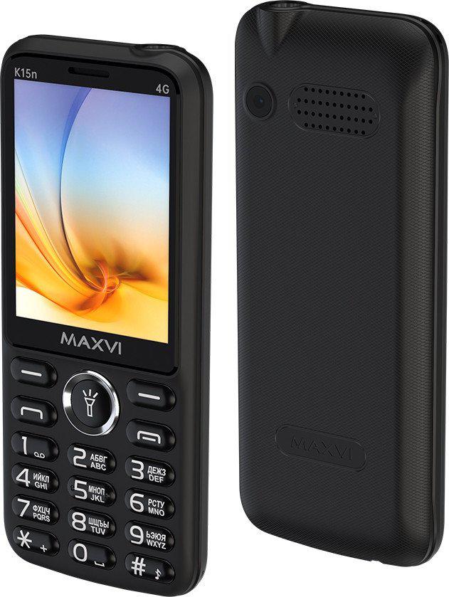 Телефон Maxvi K15n 4G (черный)- фото2