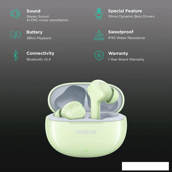 Наушники Realme Buds T110 (зеленый)- фото2