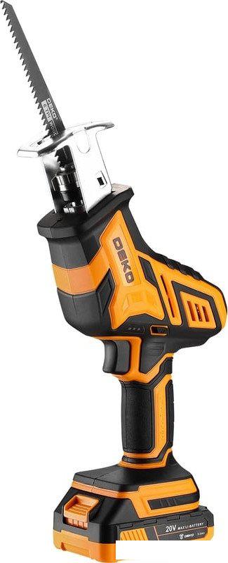 Сабельная пила Deko DKRS20 085-1070 (с 2-мя АКБ, кейс)- фото4