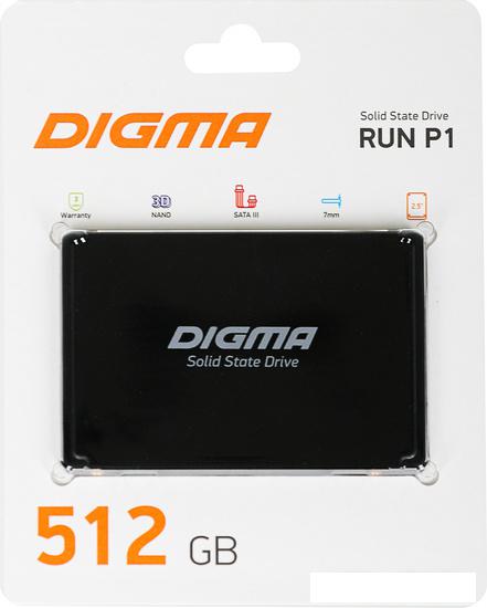 SSD Digma Run P1 512GB DGSR2512GP13T- фото2