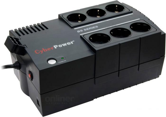 Источник бесперебойного питания CyberPower BS450 Black- фото