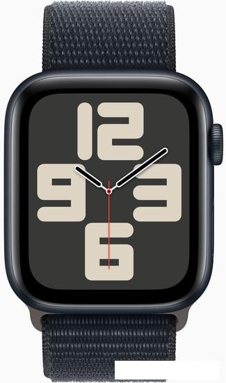Умные часы Apple Watch SE 2 44 мм (алюминиевый корпус, полуночный/полуночный, нейлоновый ремешок)- фото2