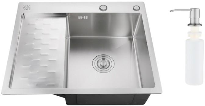 Кухонная мойка РМС MRK-6350R (с дозатором)- фото