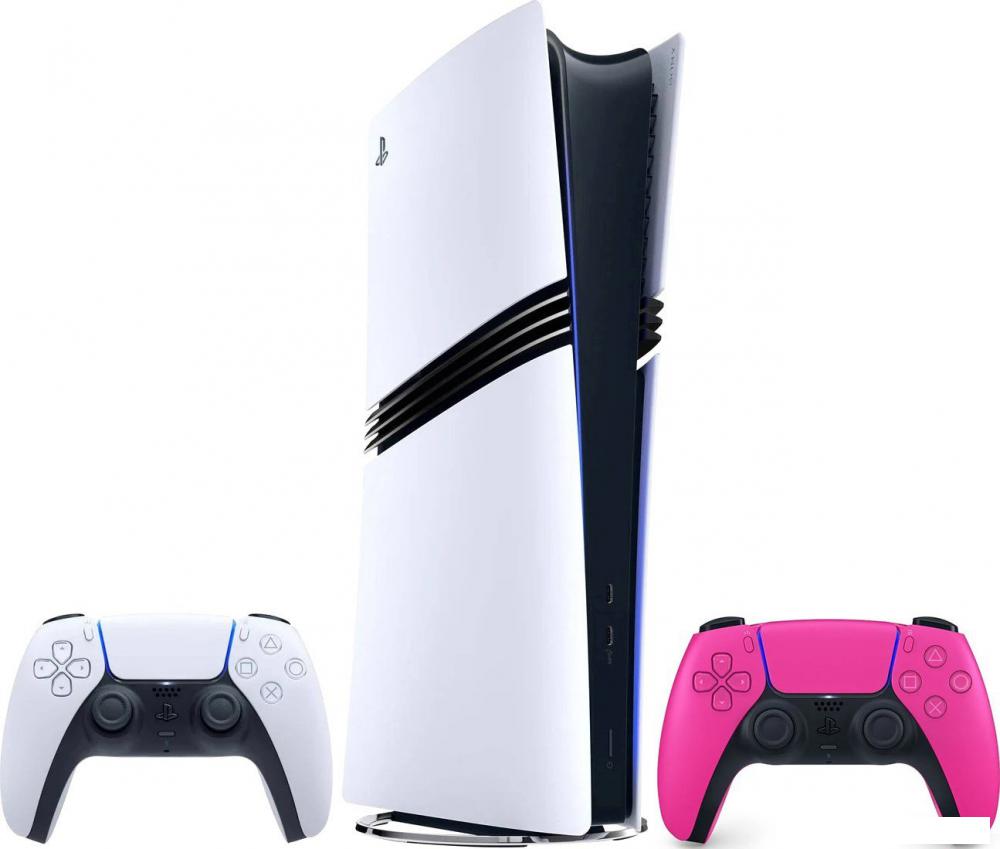 Игровая приставка Sony PlayStation 5 Pro (2 геймпада, белый/новая звезда)- фото