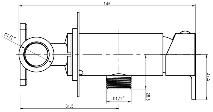 Смеситель Gross Aqua Bidet GA042601C- фото2