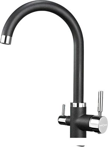 Смеситель Krona Brunnen H270 1 КА-00006917 (черный)- фото
