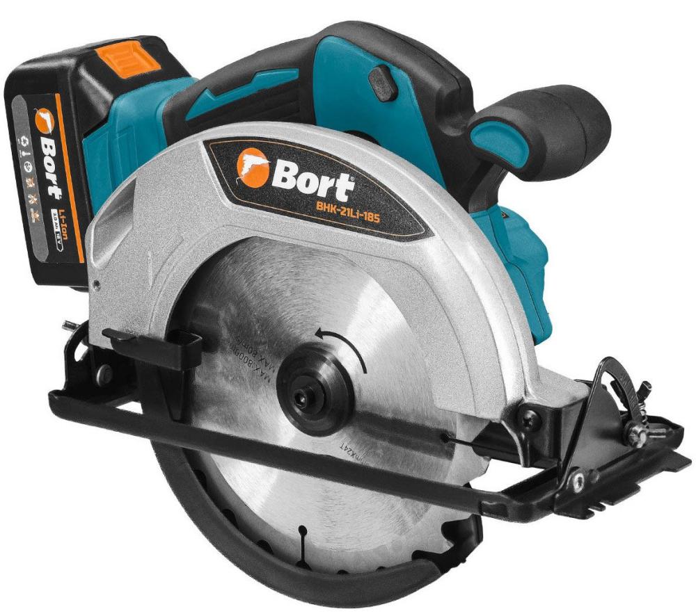 Дисковая (циркулярная) пила Bort BHK-21Li-185 (с 2-мя АКБ)