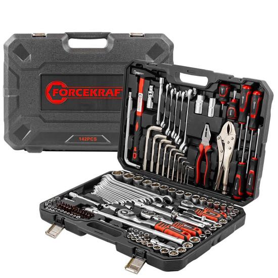 Универсальный набор инструментов ForceKraft FK-41421-5 New (142 предмета)- фото3