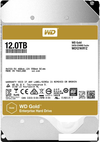 Жесткий диск WD Gold 12TB WD121KRYZ- фото