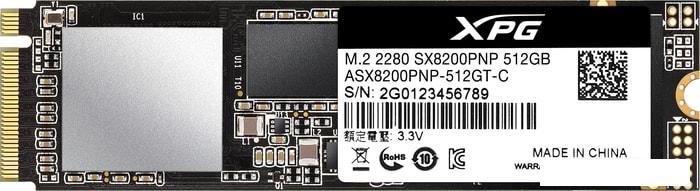 SSD A-Data XPG SX8200 Pro 512GB ASX8200PNP-512GT-C- фото2