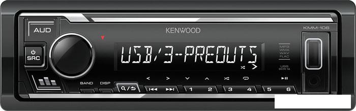 USB-магнитола Kenwood KMM-106- фото