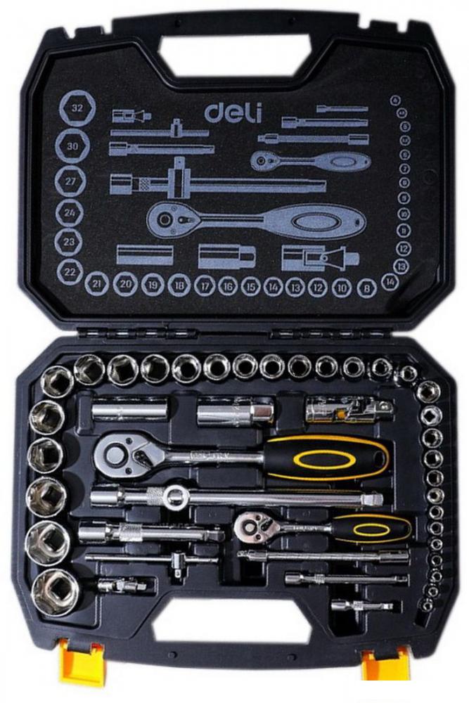 Универсальный набор инструментов Deli DL1044 (44 предмета)- фото