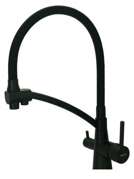 Смеситель Ledeme L4855B-2 (хром/черный)- фото