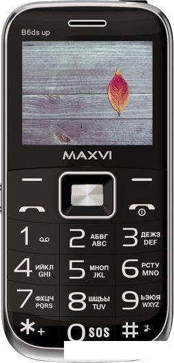 Кнопочный телефон Maxvi B6ds up (черный)- фото4