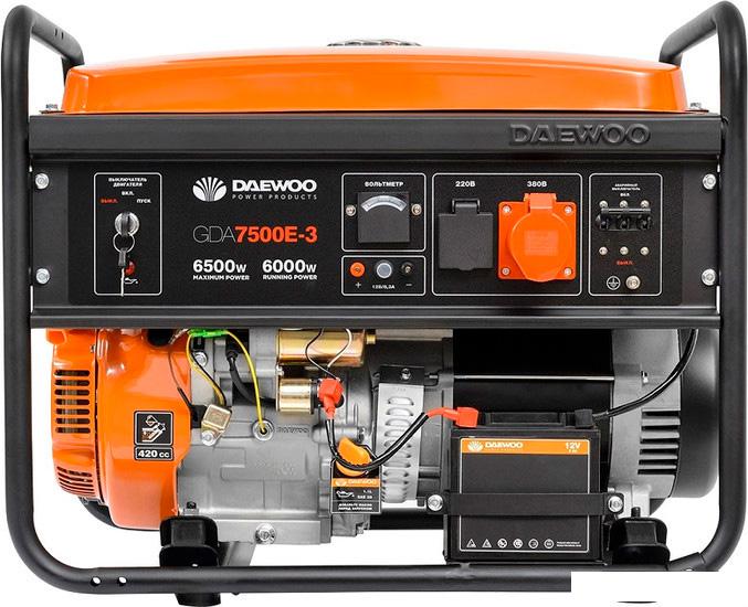Бензиновый генератор Daewoo Power GDA 7500E-3- фото2