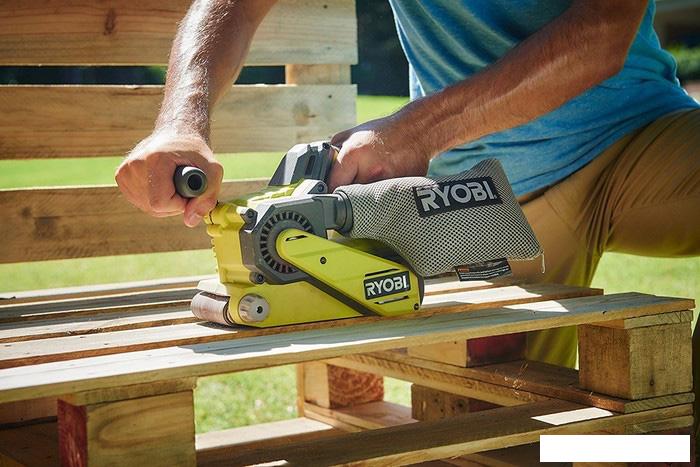 Ленточная шлифмашина Ryobi R18BS-0 [5133002916]- фото2