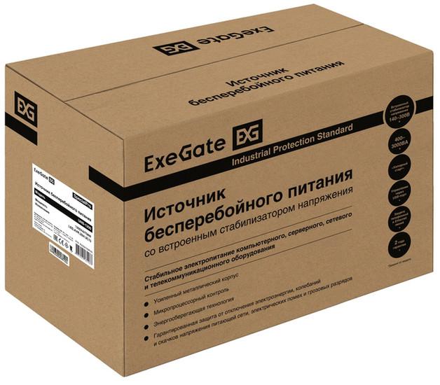 Источник бесперебойного питания ExeGate SpecialPro UNB-1200.LED.AVR.2SH.3C13 EX292793RUS- фото4