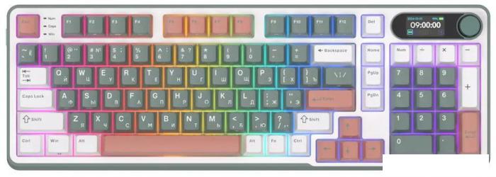 Клавиатура Royal Kludge RK-S98 RGB Camping (RK Brown)- фото2