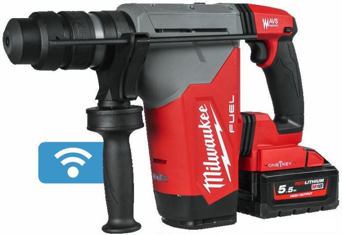 Перфоратор Milwaukee M18 FUEL M18ONEFHPX-552X 4933478496 (с 2-мя АКБ, кейс)- фото3