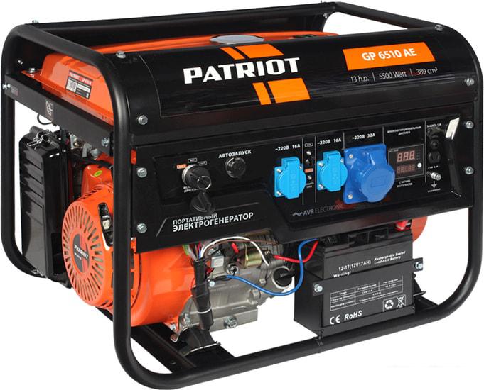 Бензиновый генератор Patriot GP 6510AE- фото