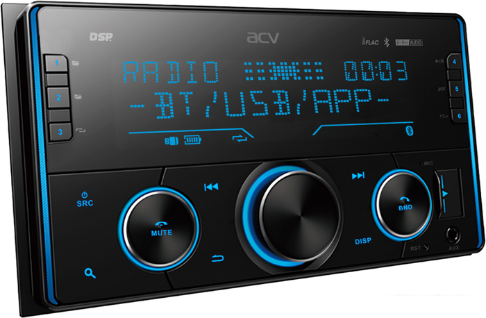 USB-магнитола ACV ADX-211BM DSP- фото