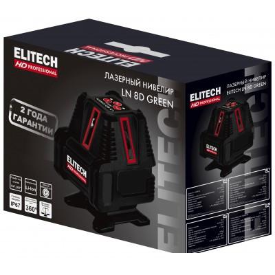 Лазерный нивелир ELITECH HD Professional HD LN 8D Green 204735- фото4
