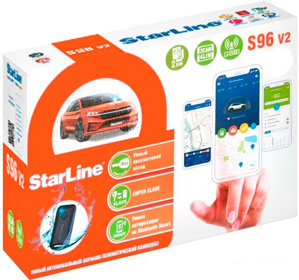 Автосигнализация StarLine S96 v2 2CAN+4LIN 2SIM GSM- фото